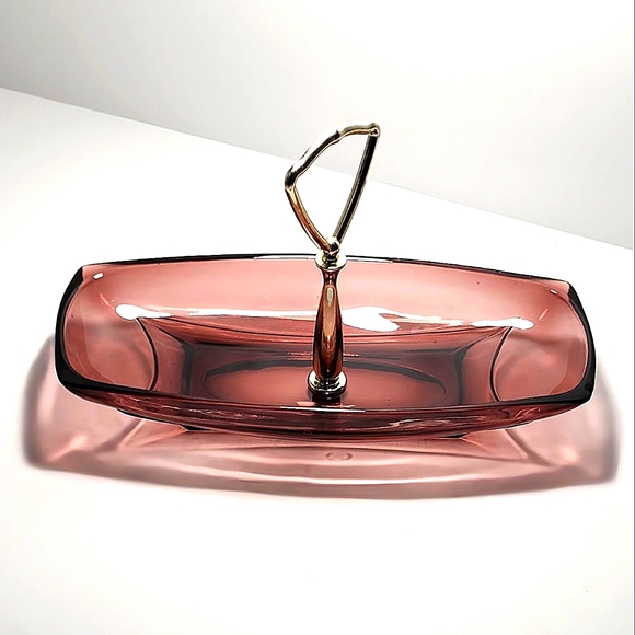 Vintage Glass Candy Dish (1960's) - Picture 1 of 10